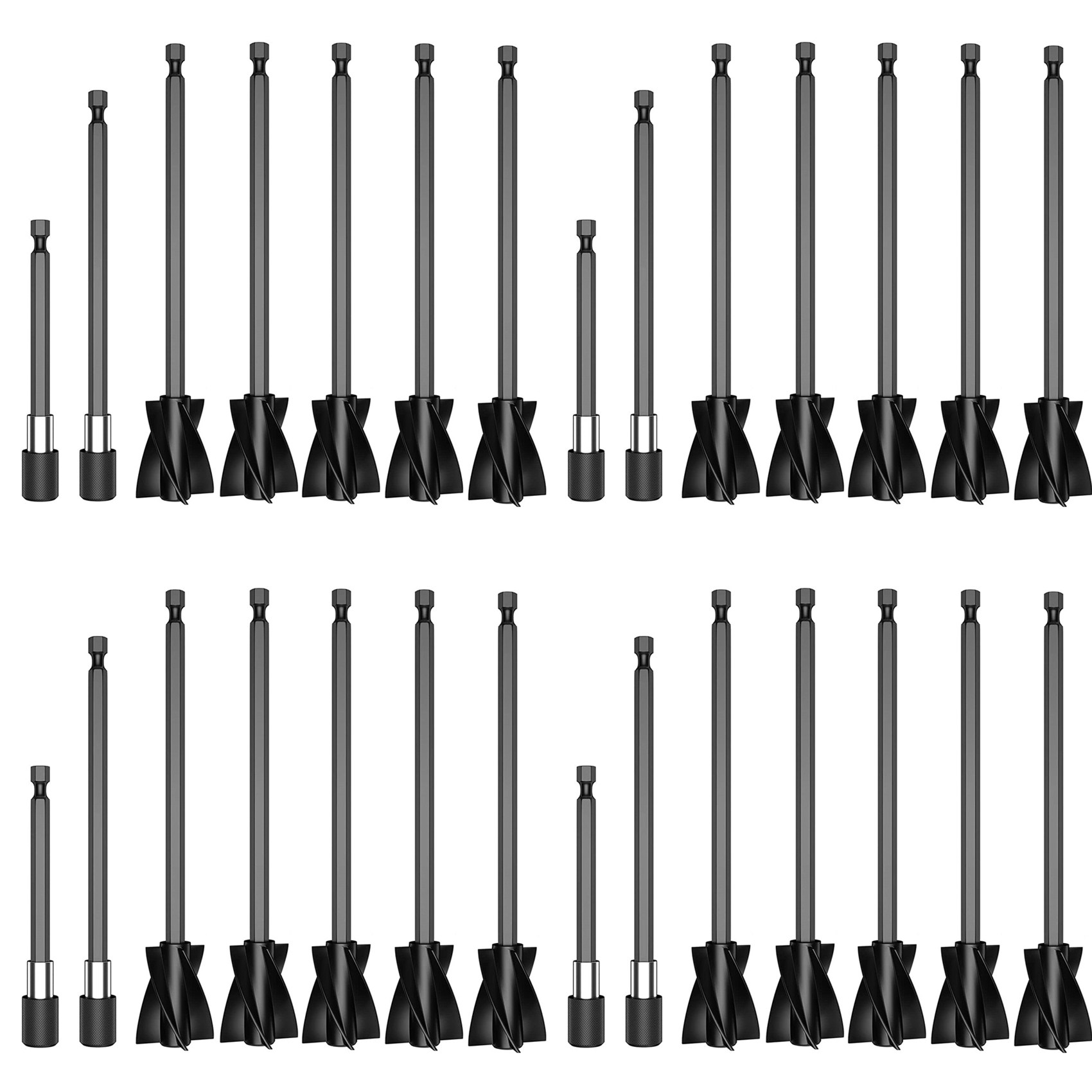 Concrete Mixer Small - 【HAPPY】20Pcs Resin Mixer Paddles With 8