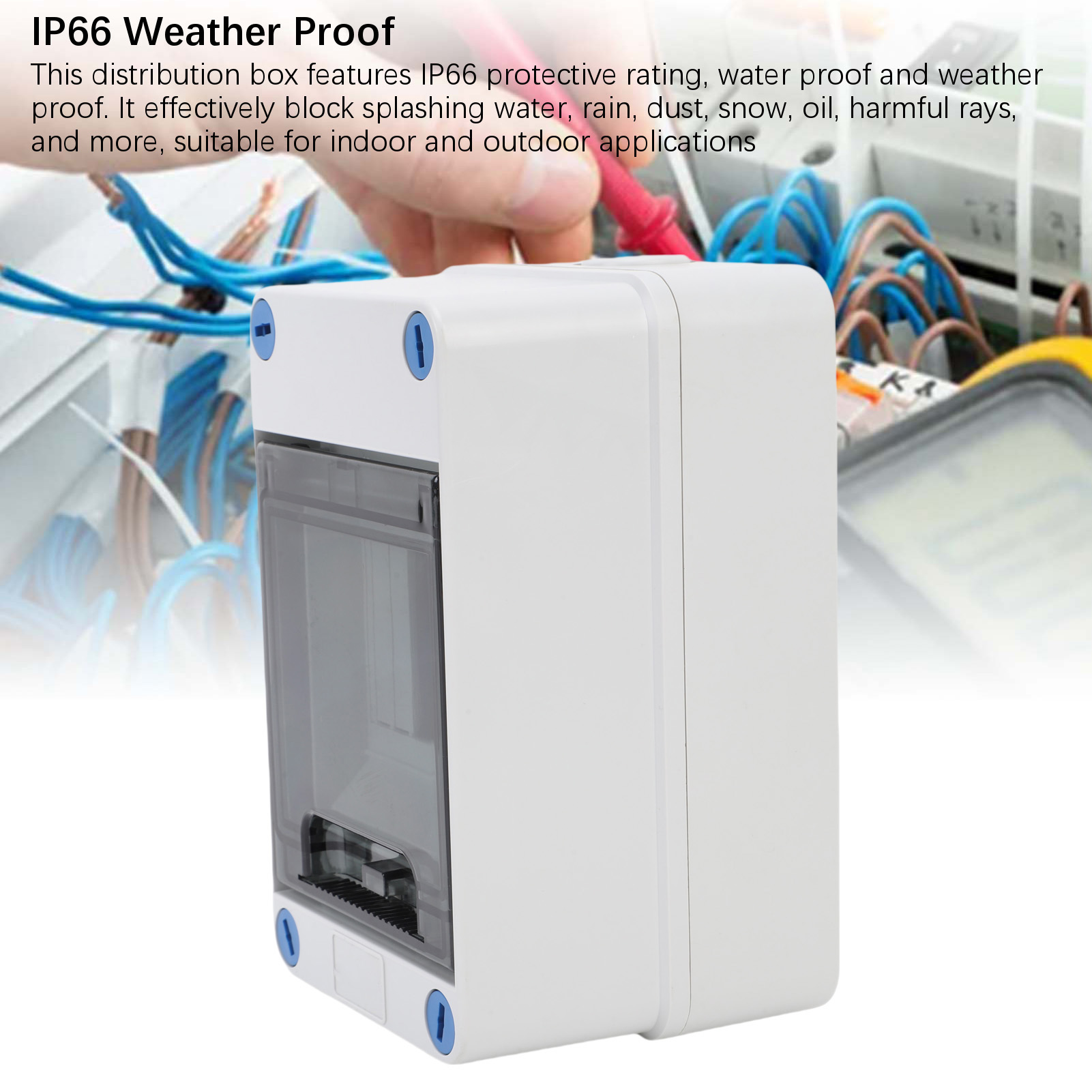 4 Way Distribution Box IP66 Wa - Outdoor Power Junction Box ulasan dan harga