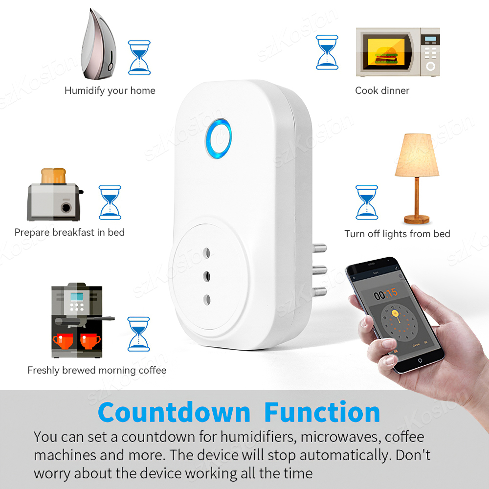 16A Chile Italy Wifi Smart Soc - Outdoor Power Outlet Wifi ulasan dan harga