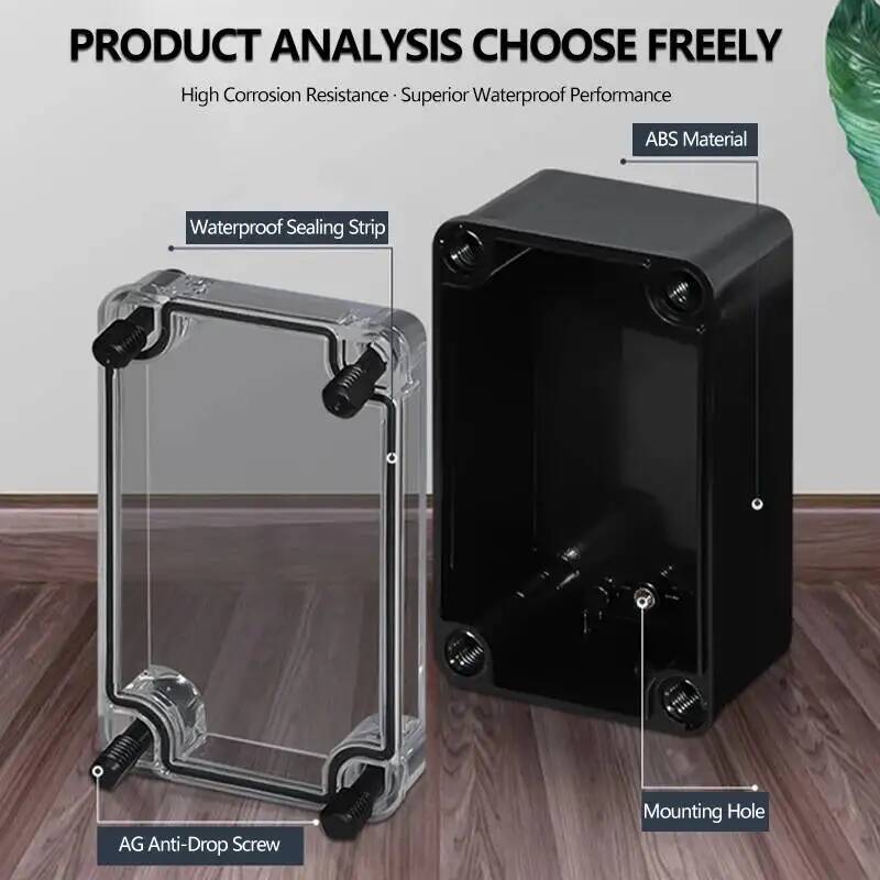 2pcs Transparent Cover Waterpr - Outdoor Power Junction Box ulasan dan harga