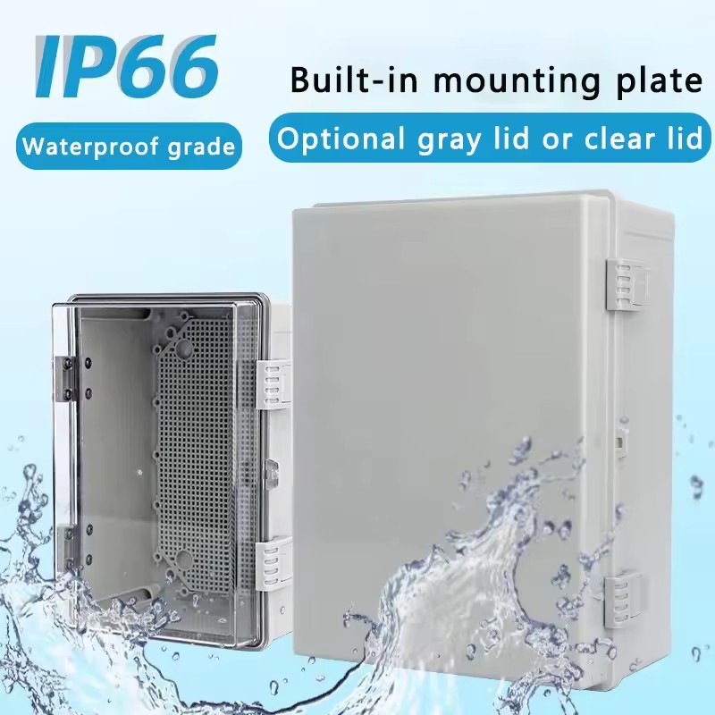 IP66 Waterproof Gray/Transpare - Outdoor Power Junction Box ulasan dan harga