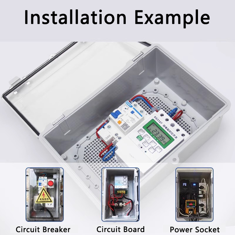 IP66 Waterproof Gray/Transpare - Outdoor Power Junction Box ulasan dan harga