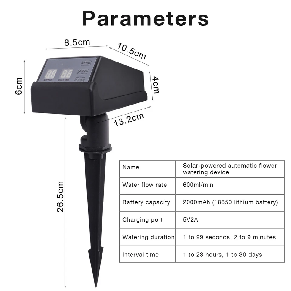 New Solar Powered Irrigation T - Outdoor Power With Timer ulasan dan harga
