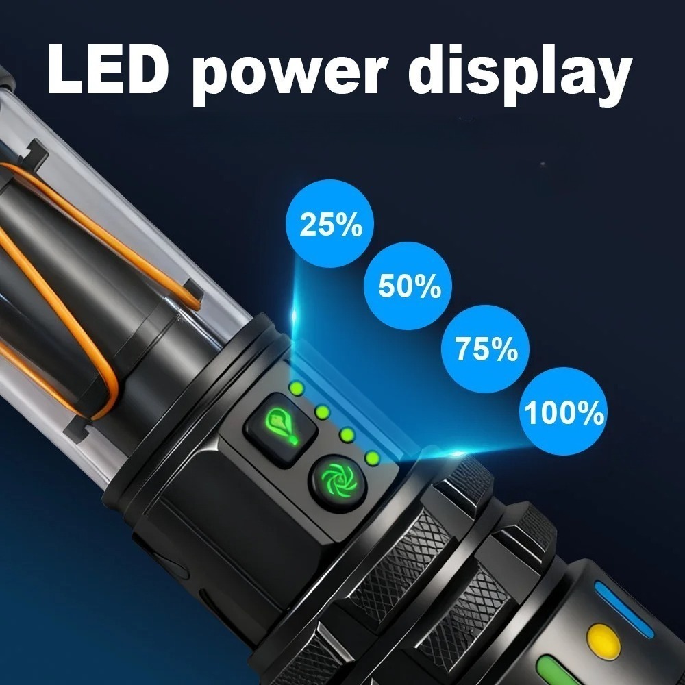 Powerful Ultra Bright LED Flas - Outdoor Powerbank ulasan dan harga