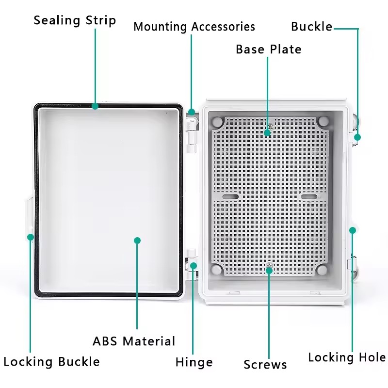 IP66 Electrical Plastic Enclos - Outdoor Power Junction Box ulasan dan harga