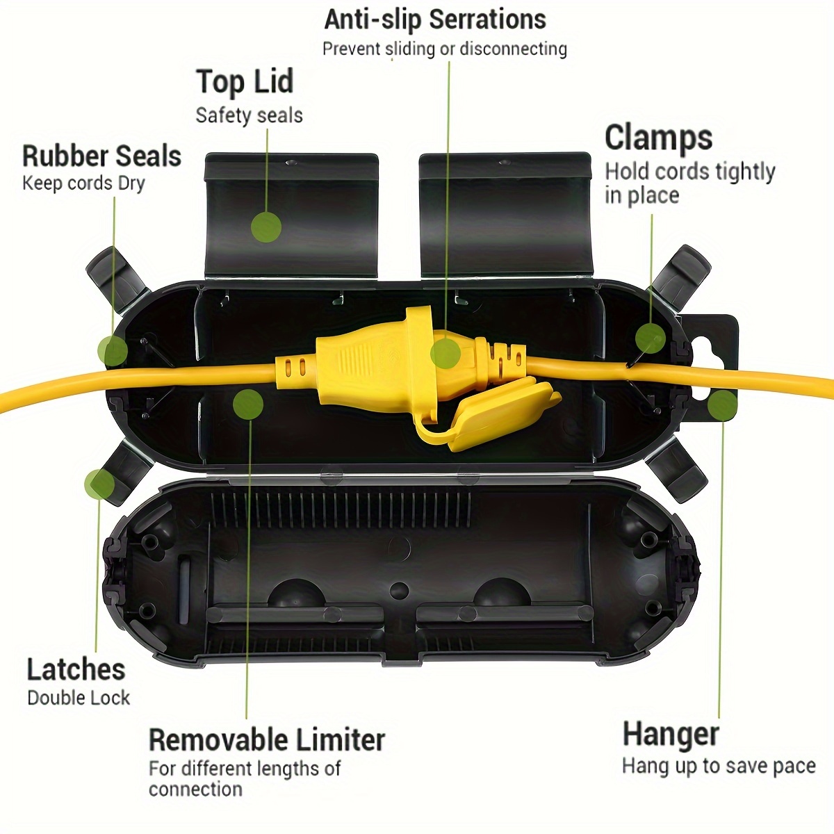 Extension Cord Plug Connection - Outdoor Power Extension ulasan dan harga