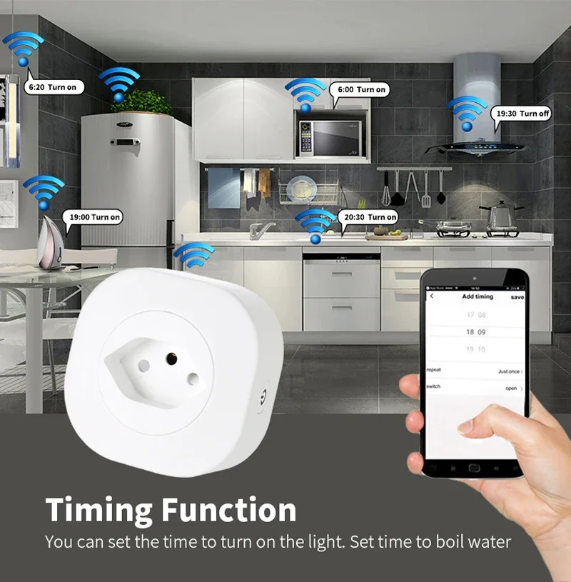 WiFi Smart Plug 16A Switzerlan - Outdoor Power Outlet Wifi ulasan dan harga
