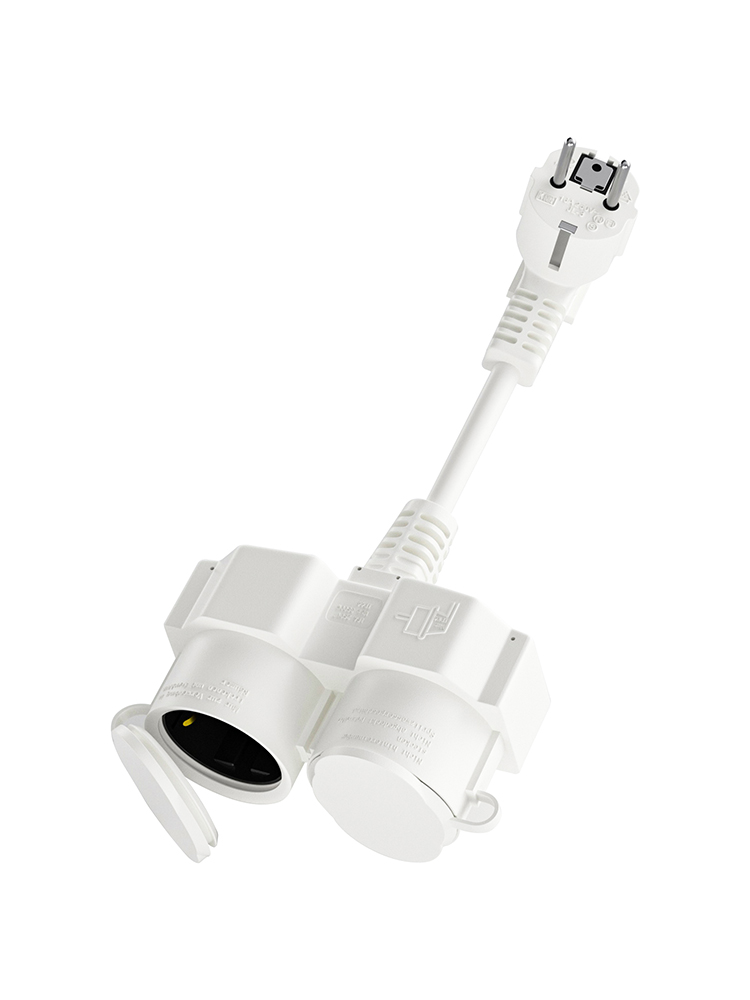 EU Extension Cable with 2 Schu - Outdoor Power Extension ulasan dan harga