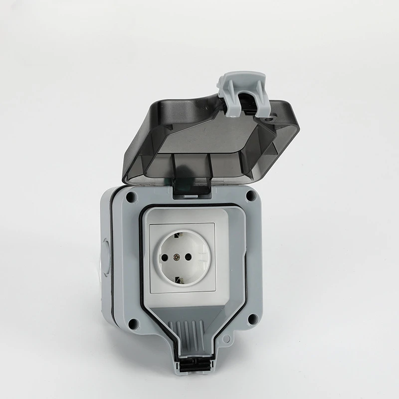 EU KR Outdoor Wall Waterproof  - Outdoor Power Outlet Waterproof ulasan dan harga