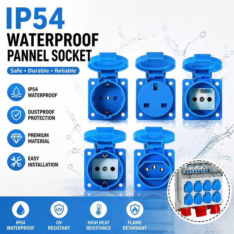 IP54 16A Waterproof Industrial - Outdoor Power Outlet Waterproof ulasan dan harga