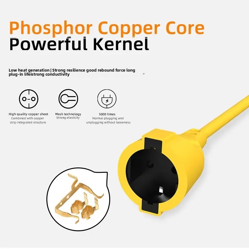 16A EU Schuko Extension Cord 4 - Outdoor Power Extension ulasan dan harga