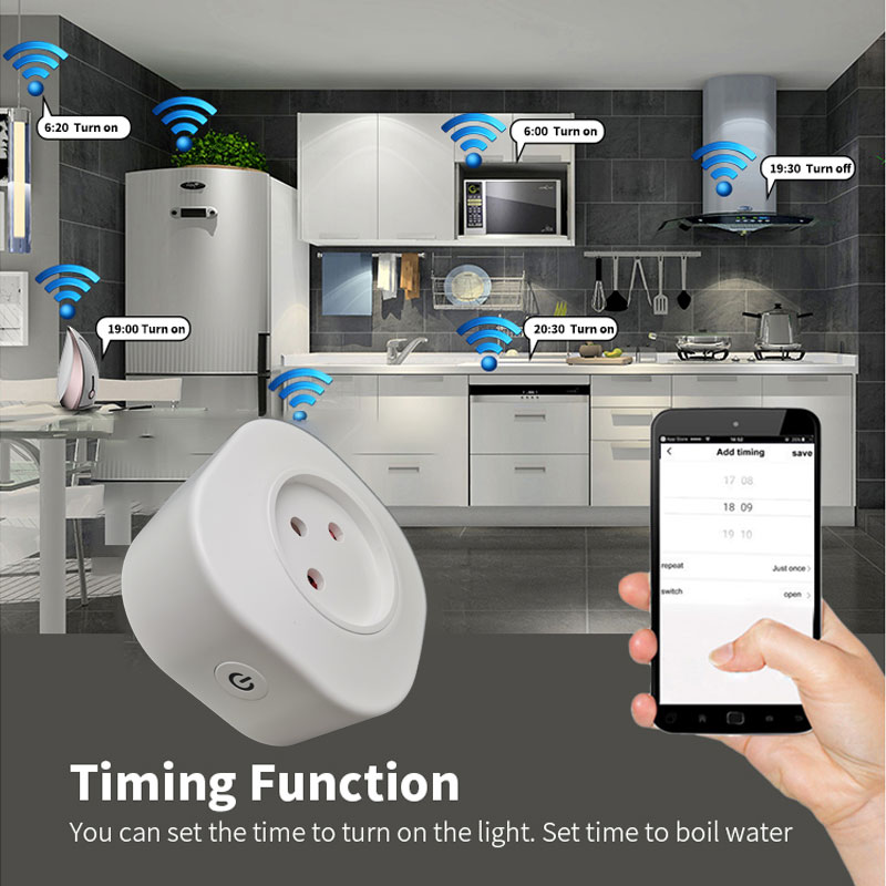 16A Israel Smart Wifi Power Pl - Outdoor Power Outlet Wifi ulasan dan harga