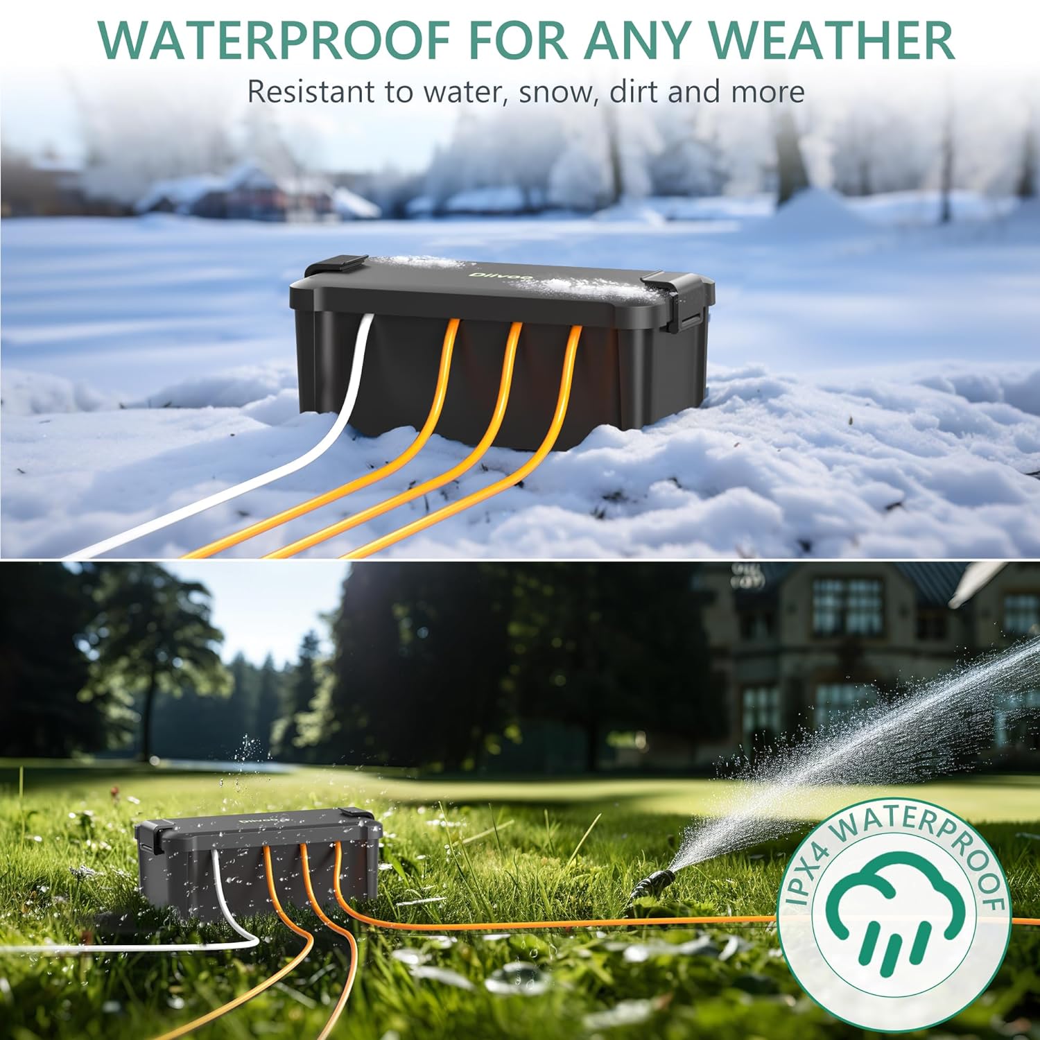 Diivoo Outdoor Waterproof Elec - Outdoor Power Outlet Waterproof ulasan dan harga