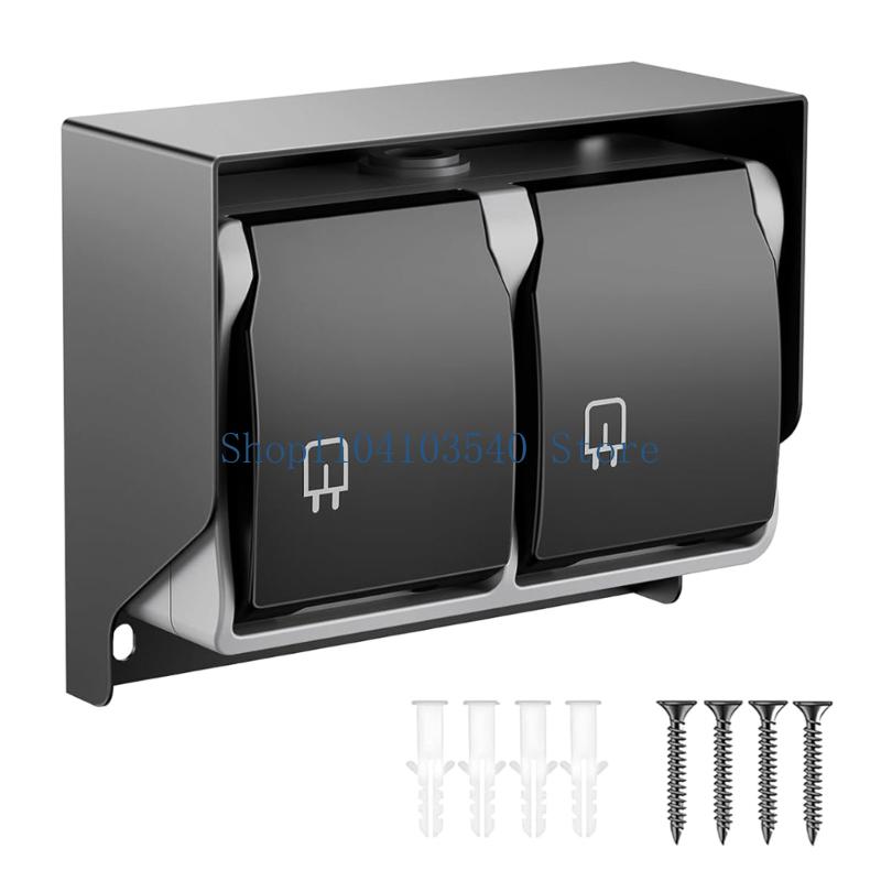 02DC 2 Gang Waterproof Outlet  - Outdoor Power Outlet Waterproof ulasan dan harga