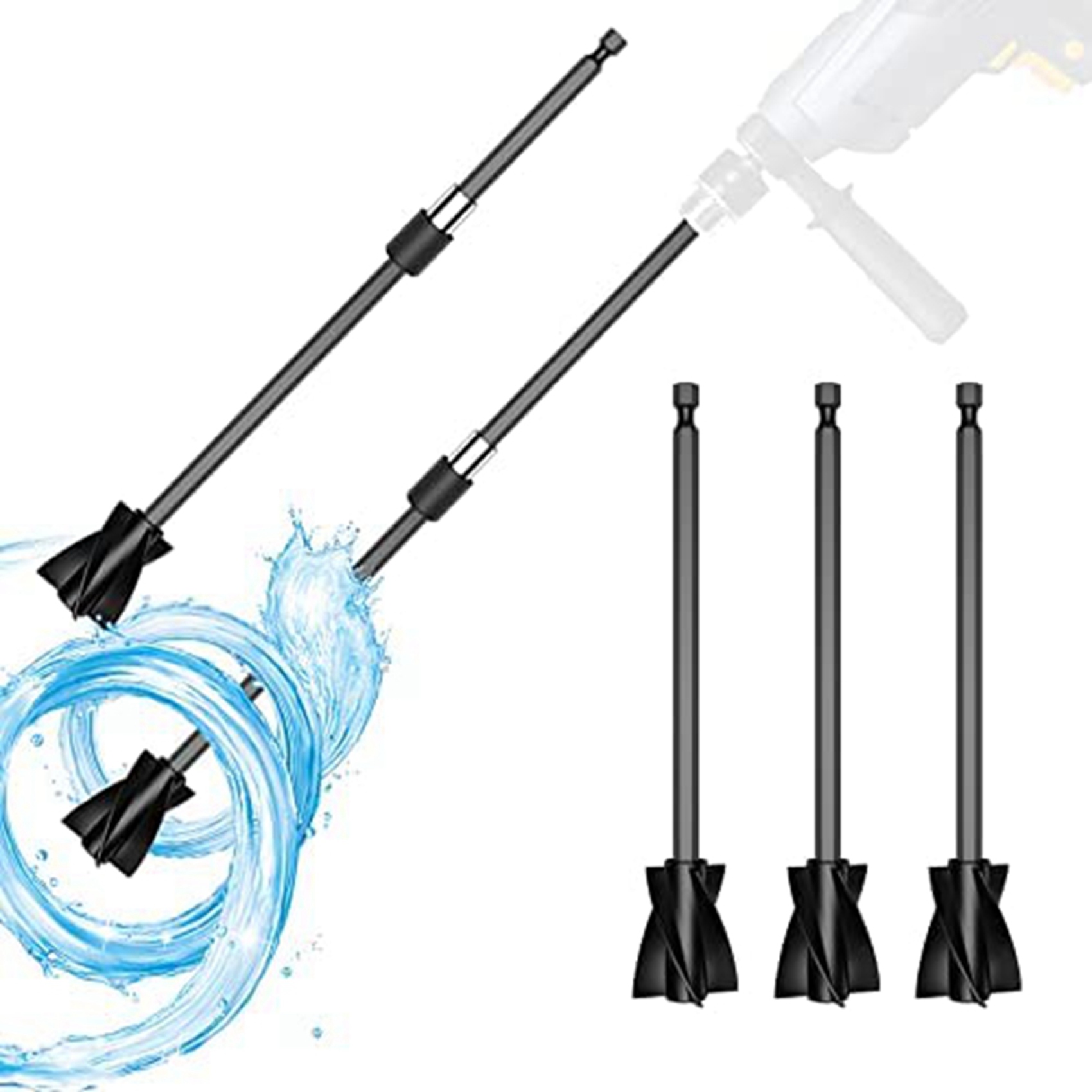 【HAPPY】20Pcs Resin Mixer Paddl - Concrete Mixer Small ulasan dan harga