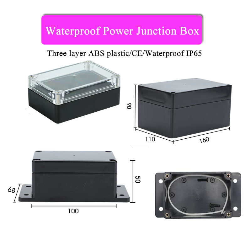ABS Plastic Black Triple Water - Outdoor Power Junction Box ulasan dan harga