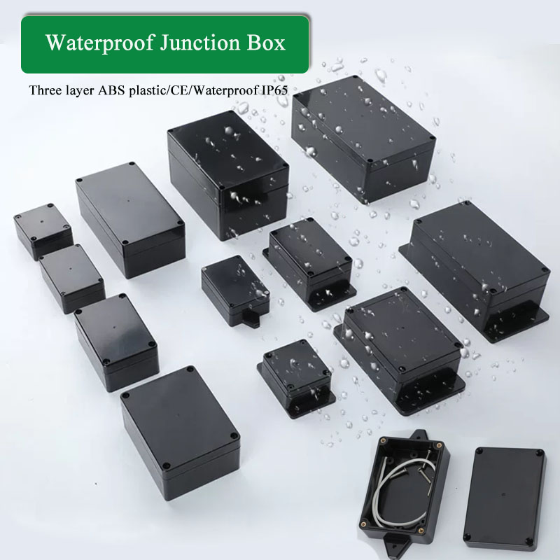ABS Plastic Black Triple Water - Outdoor Power Junction Box ulasan dan harga