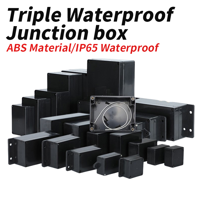 ABS Plastic Black Triple Water - Outdoor Power Junction Box ulasan dan harga
