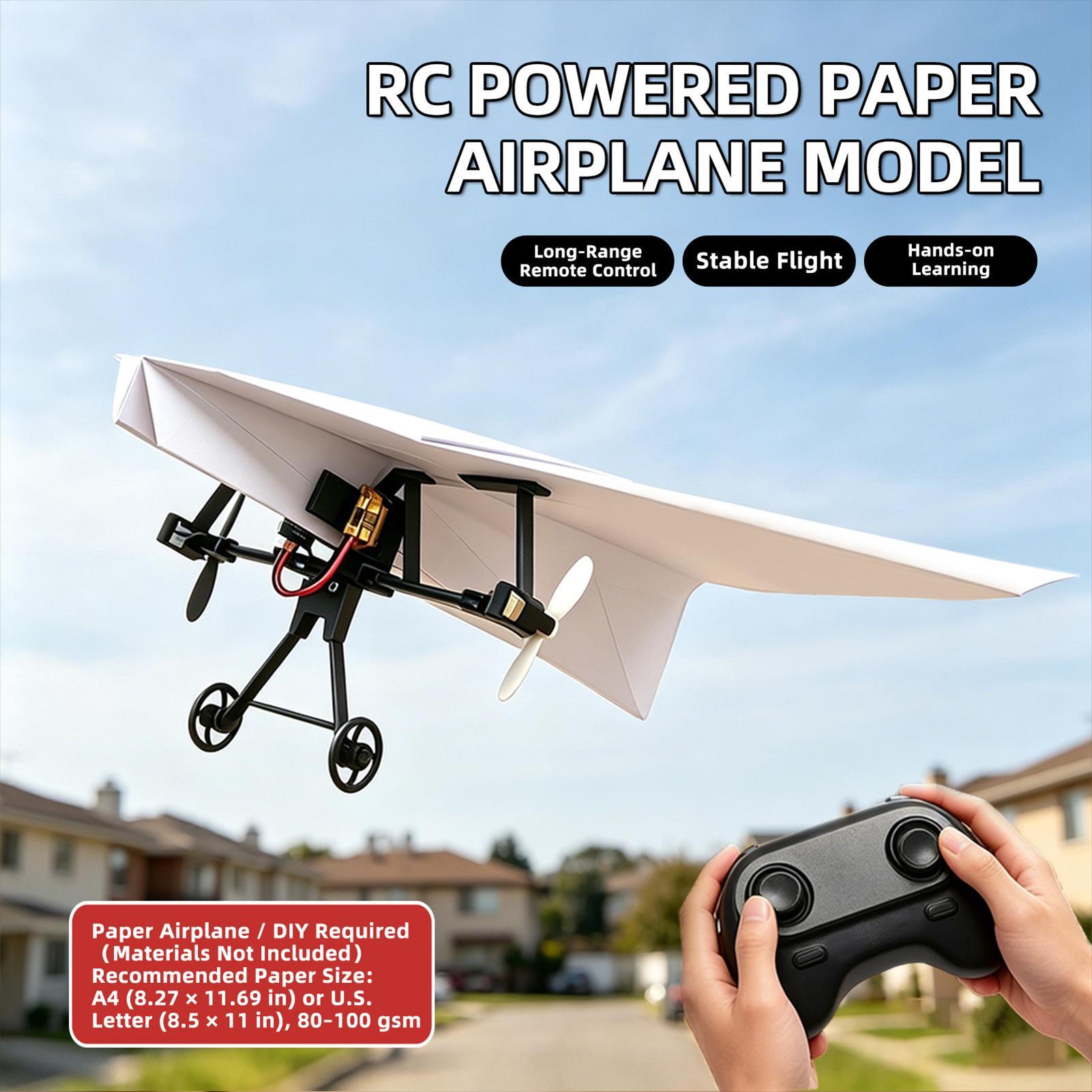 Remote Control Paper Airplane  - Outdoor Power Kit ulasan dan harga