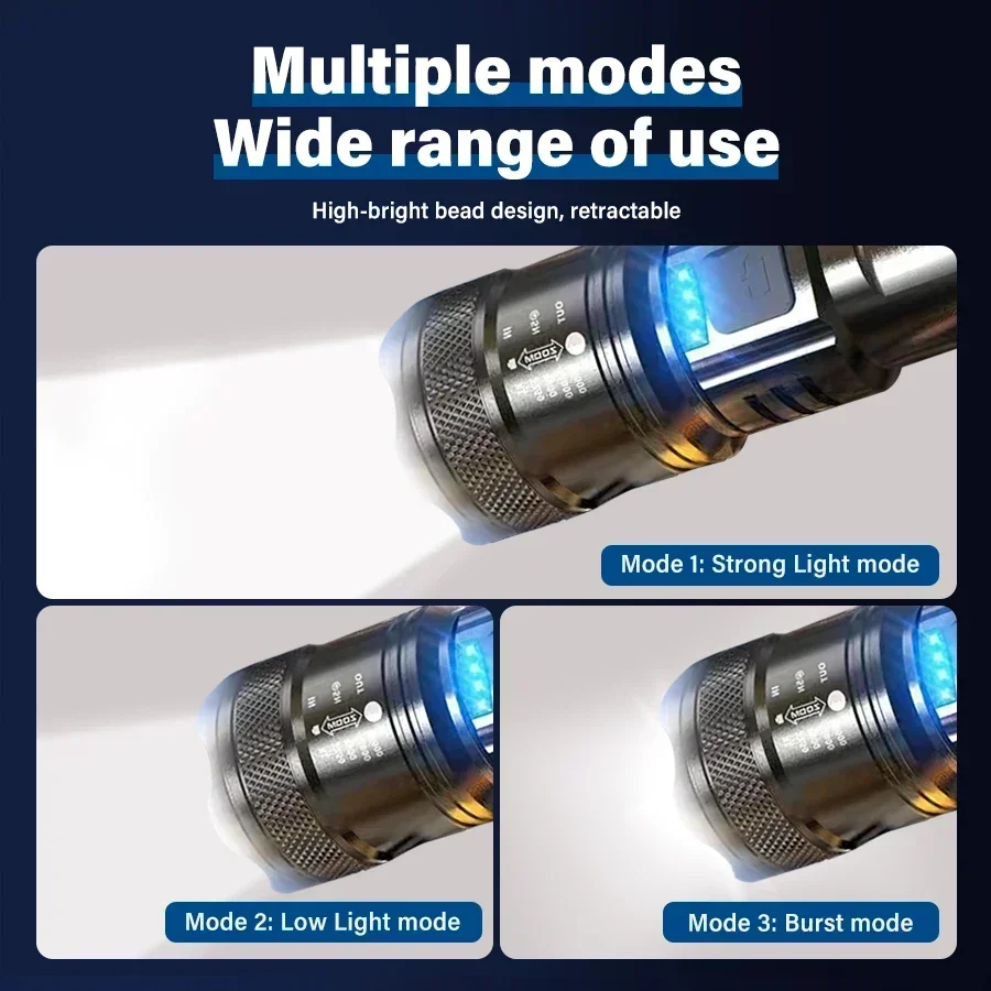 Tactical LED Flashlight 2000LM - Outdoor Powerbank ulasan dan harga