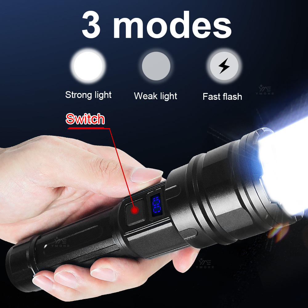 White Laser High Power Flashli - Outdoor Powerbank ulasan dan harga