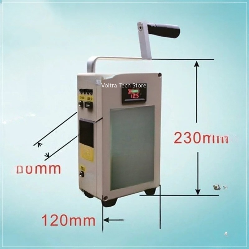 Hand Crank Generator Mobile Ph - Outdoor Powerbank ulasan dan harga